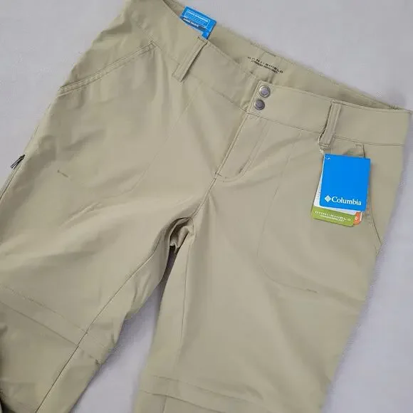 Columbia Womens Omni Shield Straight Leg Convertible Pants Active Fit 12 Long - Picture 4 of 13